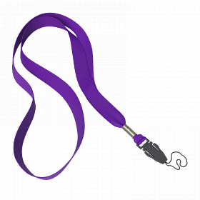 Шнур для бейджа d 2,5 мм фиолетовый